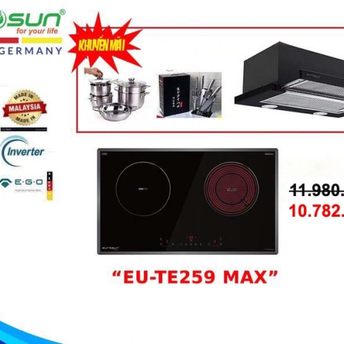 COMBO BẾP ĐIỆN TỪ ĐÔI EUROSUN EU-TE259MAX COMBO BẾP ĐIỆN TỪ ĐÔI EUROSUN EU-TE259MAX