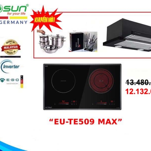 COMBO BẾP ĐIỆN TỪ ĐÔI EUROSUN EU-TE509MAX COMBO BẾP ĐIỆN TỪ ĐÔI EUROSUN EU-TE509MAX